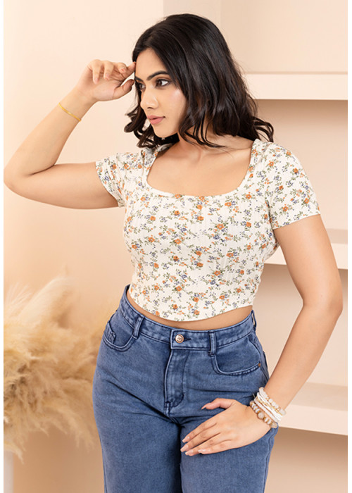 KEA PRINTED CROP TOP